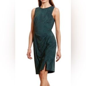 Ralph Lauren Deep Green Midi Dress woodland suede green 2